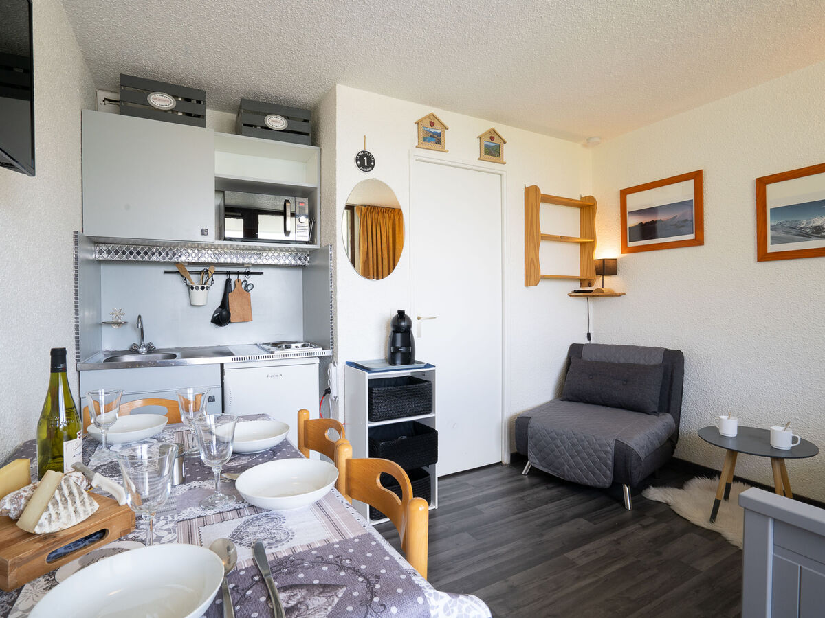 Studio 20 m² aux Ménuires, balcon vue vallée - Photo 1