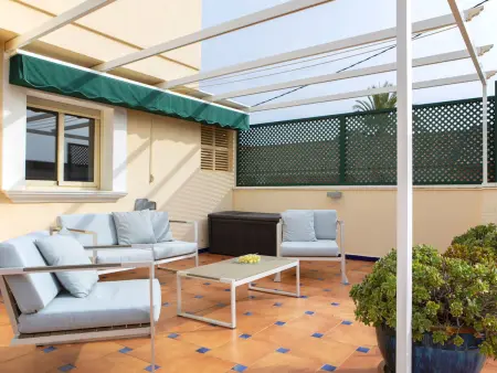 Appartement Medina del Sol I à Dénia, terrasse et vue piscine : photo 5