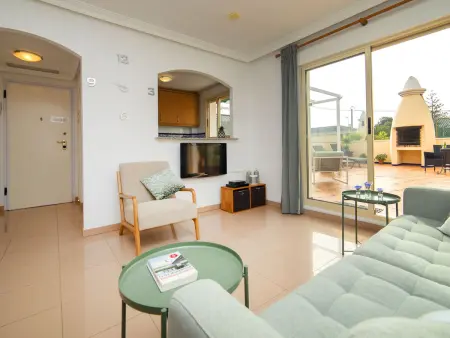 Appartement Medina del Sol I à Dénia, terrasse et vue piscine : photo 9