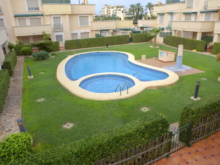 Appartement Medina del Sol I à Dénia, terrasse et vue piscine : photo 25