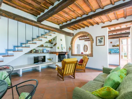 Maison Il Fienile à Casole d'Elsa, vignobles et piscine : photo 11