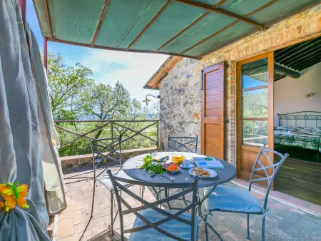Maison Il Fienile à Casole d'Elsa, vignobles et piscine : photo 26