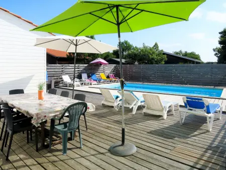 Villa Nael à Montalivet avec piscine chauffée et terrain clôturé : photo 10