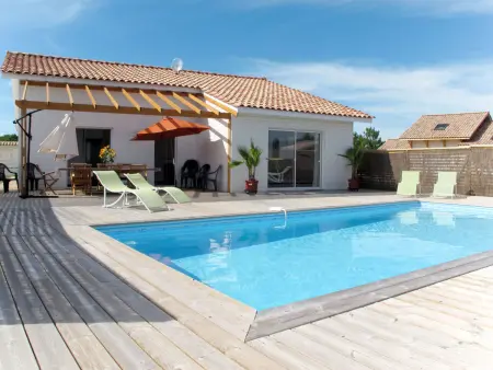 Villa Nael à Montalivet avec piscine chauffée et terrain clôturé : photo 12