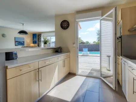 Villa Nael à Montalivet avec piscine chauffée et terrain clôturé : photo 25