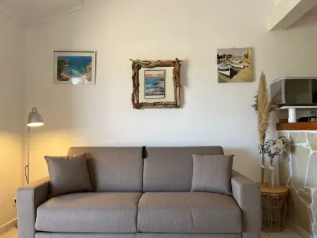 Bungalow Fium del Cavu à Pinarellu, vue mer et terrasse : photo 8