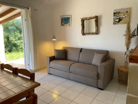 Bungalow Fium del Cavu à Pinarellu, vue mer et terrasse : photo 9