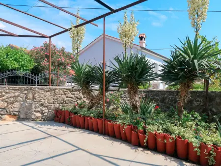 Maison jumelée Mateja à Krk, terrasses et jardin clos : photo 3