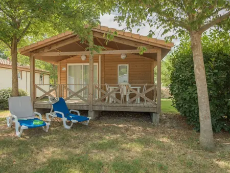Bungalow à Argelès-sur-Mer, terrasse couverte, piscine commune : photo 32