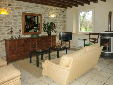 Ferme La Bedelle, Sainte-Marie-du-Mont, terrasse couverte : photo 3
