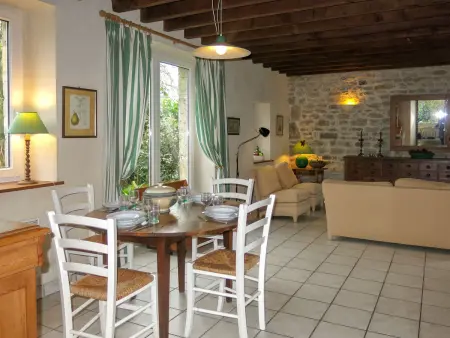 Ferme La Bedelle, Sainte-Marie-du-Mont, terrasse couverte : photo 4