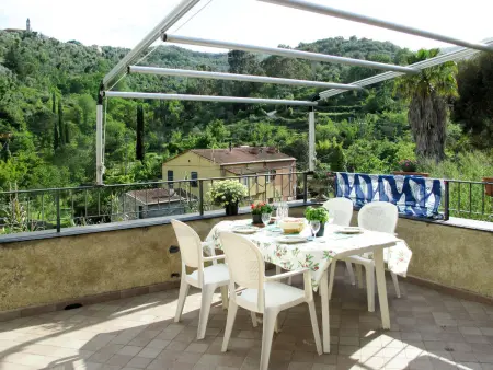 Appartement Casa Petrella à Dolcedo, terrasse et belle vue : photo 12