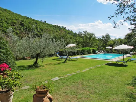 Maison jumelée La Fornace à Loro Ciuffenna, piscine et jardin : photo 16