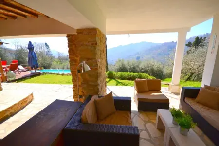 Brama Sole – Maison 6 pers. vue vallée et piscine : photo 4