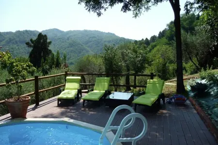 Brama Sole – Maison 6 pers. vue vallée et piscine : photo 34