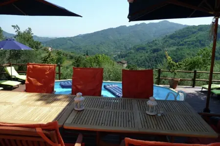 Brama Sole – Maison 6 pers. vue vallée et piscine : photo 35