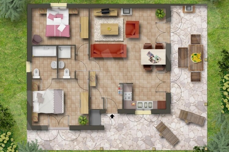 Villa plain-pied 4 pers. aux Forges, piscine & jardin - Photo 32