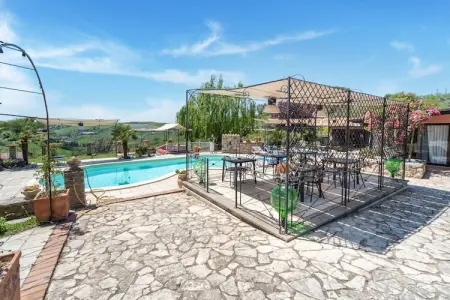 Gavaccia, Villa à Monterotondo avec Piscine & Vue Tibre - Photo 6