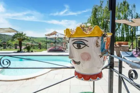 Gavaccia, Villa à Monterotondo avec Piscine & Vue Tibre - Photo 8