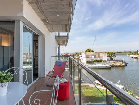 Cap Mestral - Apt 4 pers., balcon vue canal à Roses : photo 17