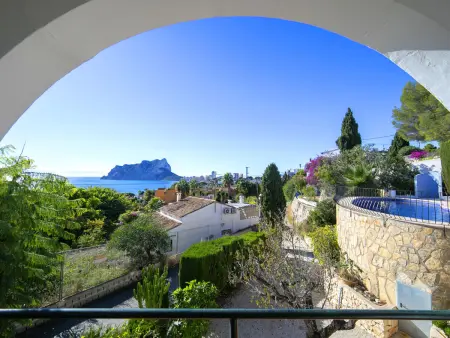Villa Carolina, maison rustique avec vue sur la mer et le rocher de Calpe - Photo 5