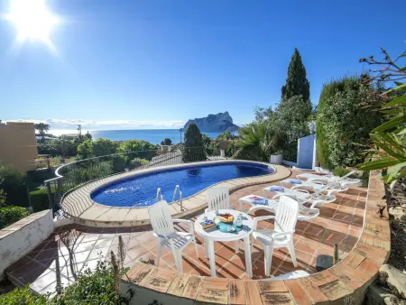 Villa Carolina, maison rustique avec vue sur la mer et le rocher de Calpe - Photo 6