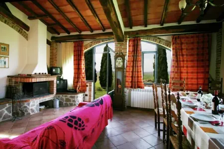 Capanna, gîte rural 6 pers. avec piscine près de Sienne : photo 12