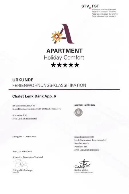 Location appartement à Lenk, Chalet Lenk Dänk App. 6