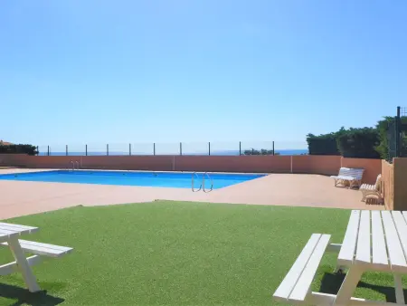 Appartement vue mer à Saint-Pierre-la-Mer, piscine en résidence : photo 26