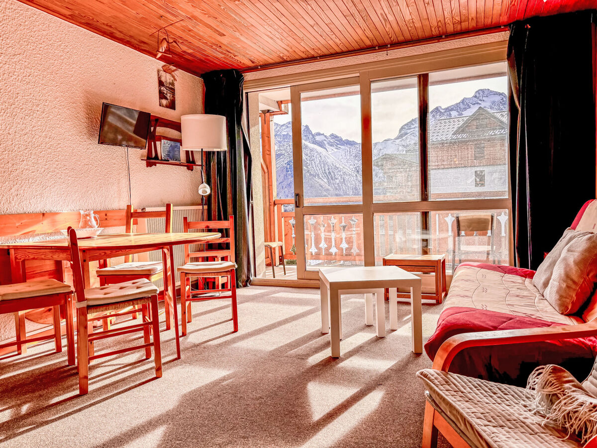 Studio 40 m² aux Deux Alpes, balcon sud vue montagne - Photo 3