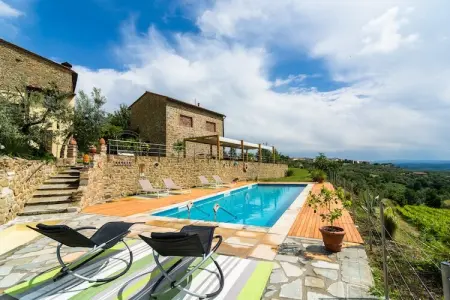 Location maison à Vinci   Florence, Maison à Vinci avec piscine et vue toscane