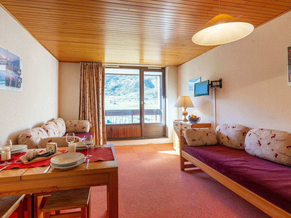 Studio 27 m² Tignes, balcon sud vue panoramique pistes - Photo 12