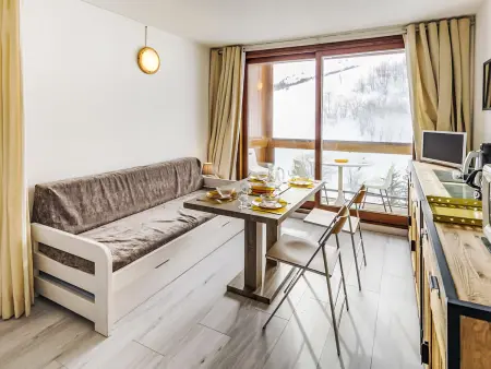 Studio 22 m² Soyouz Vanguard, vue pistes ski : photo 7