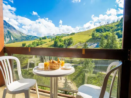 Studio 28 m² vue pistes, balcon sud au Corbier : photo 12