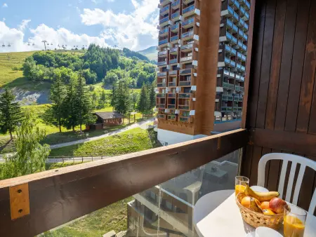 Studio 28 m² vue pistes, balcon sud au Corbier : photo 13