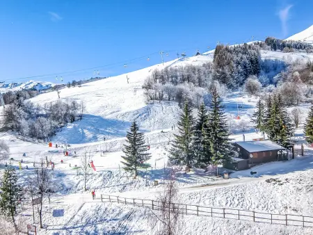 Studio 28 m² vue pistes, balcon sud au Corbier : photo 17