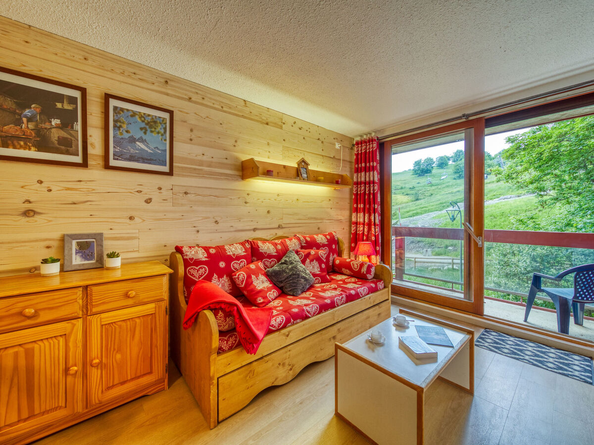 Studio 28 m² Lunik Orion, balcon sud vue pistes - Photo 8