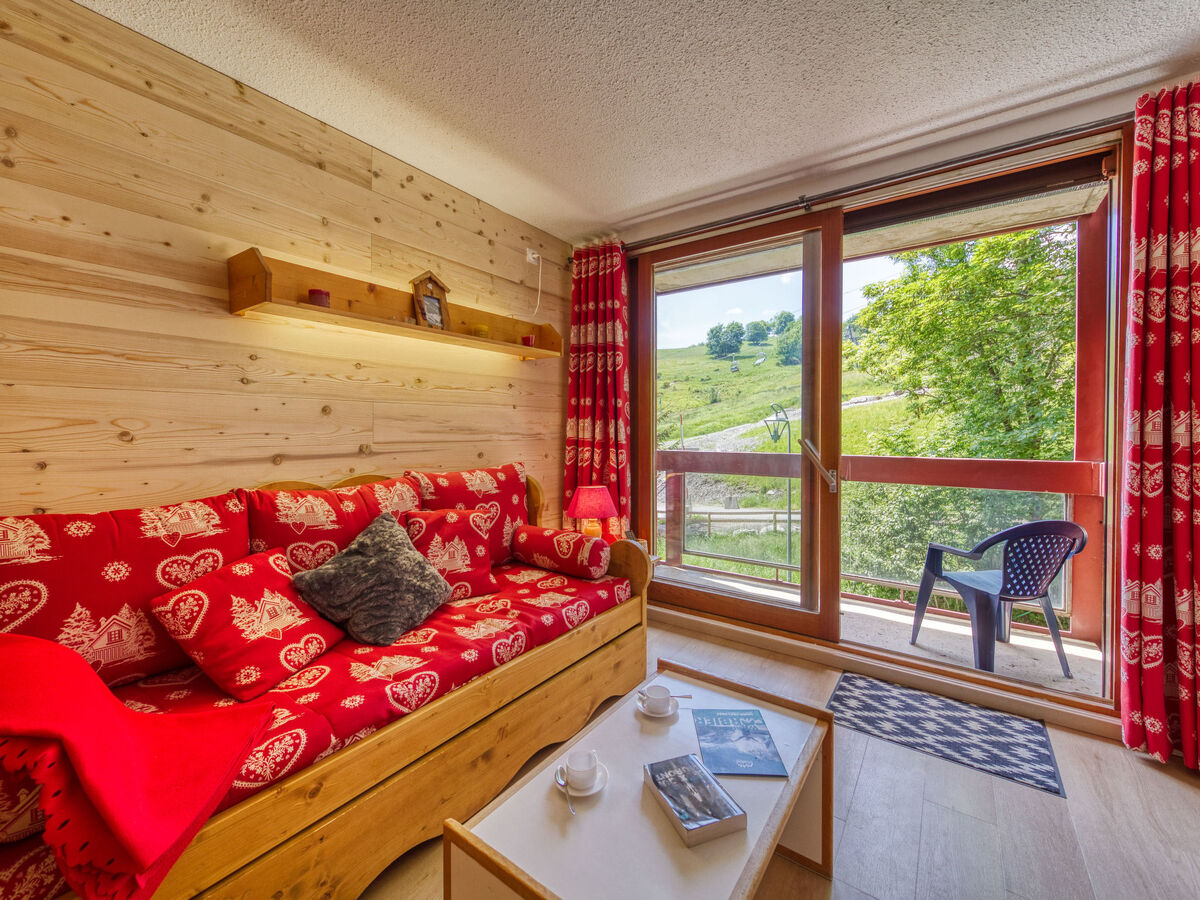 Studio 28 m² Lunik Orion, balcon sud vue pistes - Photo 9