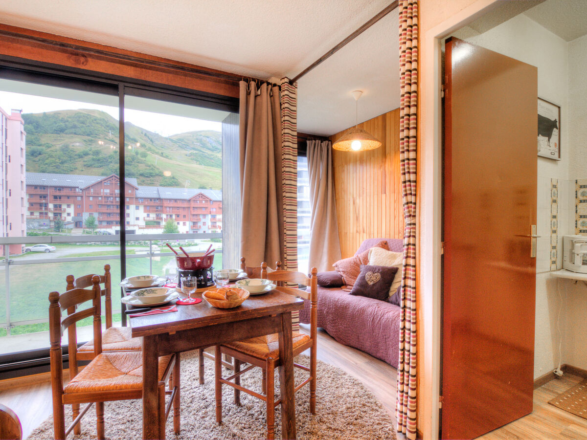 Studio 23 m² La Toussuire, balcon vue montagne - Photo 4