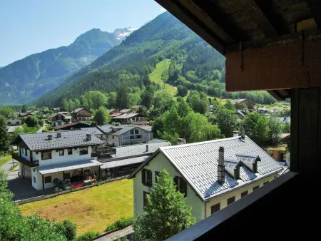Studio 20 m² Chamonix, balcon vue montagne : photo 11