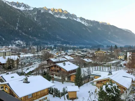 Studio 20 m² Chamonix, balcon vue montagne : photo 14
