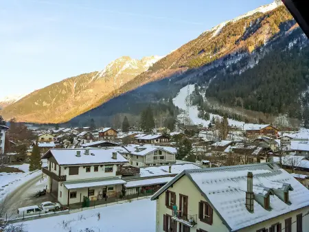 Studio 20 m² Chamonix, balcon vue montagne : photo 15