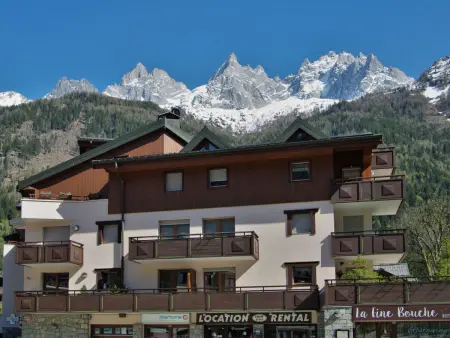Studio 27 m² à Chamonix, vue montagne et balcon