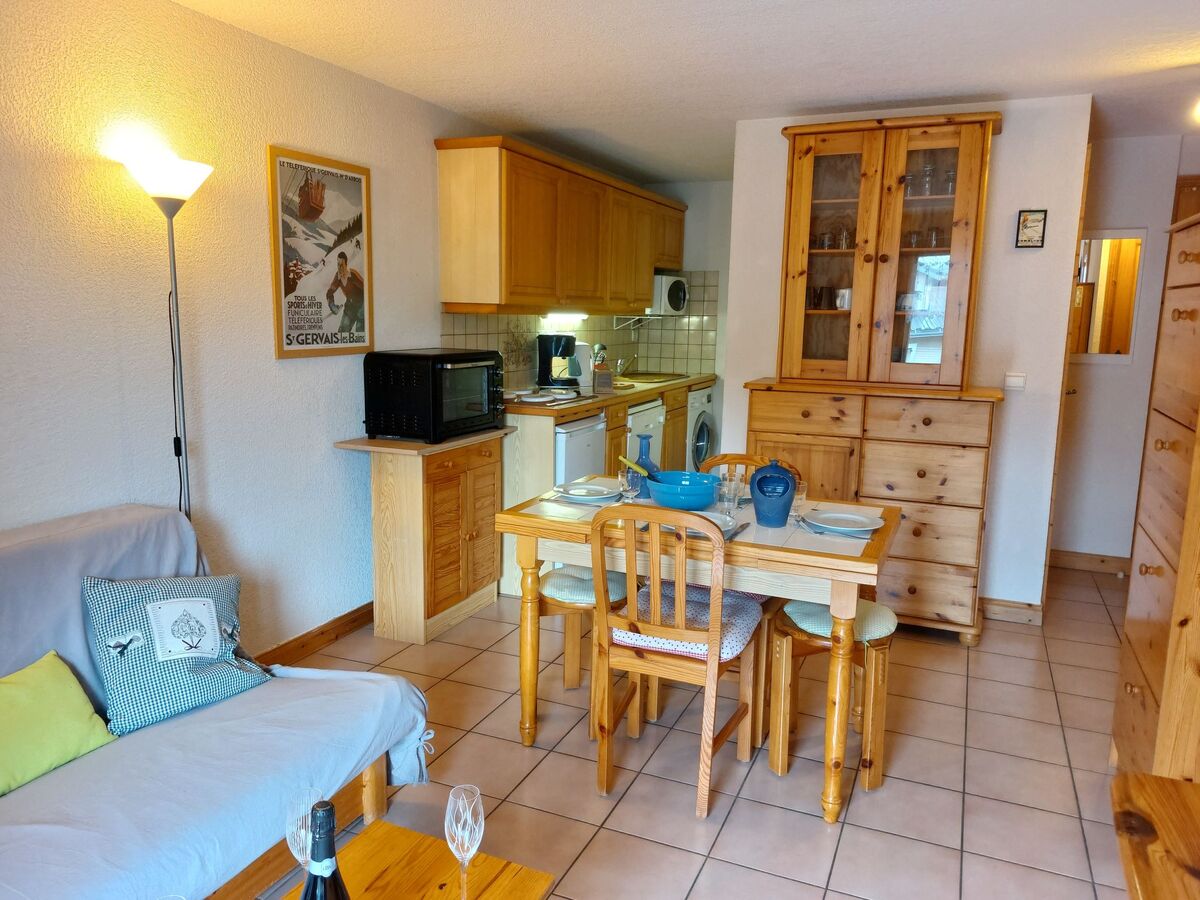 Jardins Alpins 2 - Apt 2p Saint Gervais, balcon montagne - Photo 2