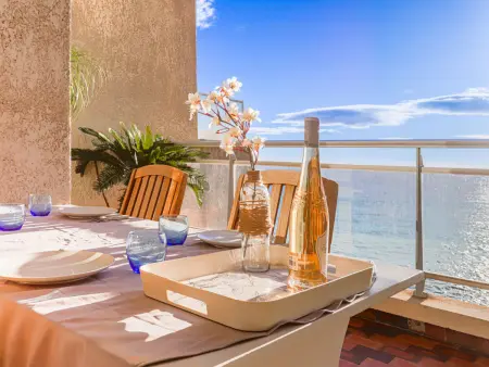 Apt 75 m² vue mer à Menton, terrasses sud : photo 3