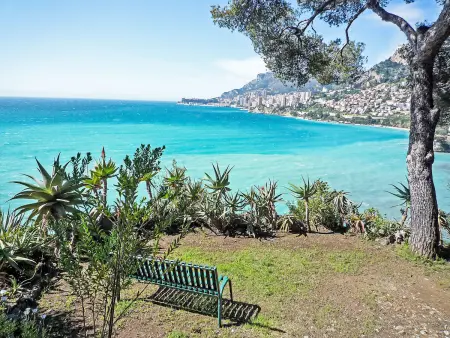 Apt 75 m² vue mer à Menton, terrasses sud : photo 22