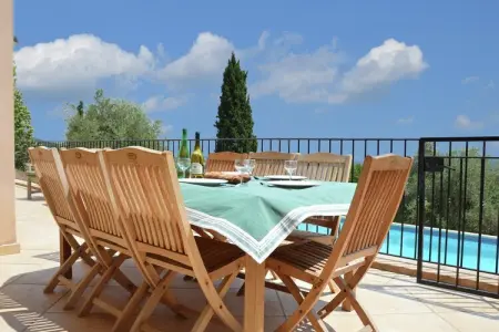 Villa Panoramique à Cabris, piscine 12x6m et terrain de pétanque : photo 11