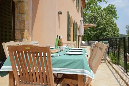 Villa Panoramique à Cabris, piscine 12x6m et terrain de pétanque : photo 22