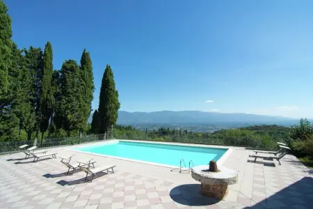 Maison Sangiovese, 6 pers., piscine panoramique Valdarno