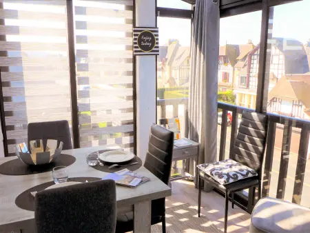 Appartement Kennedy à 15 m de la plage, Villers sur Mer : photo 9